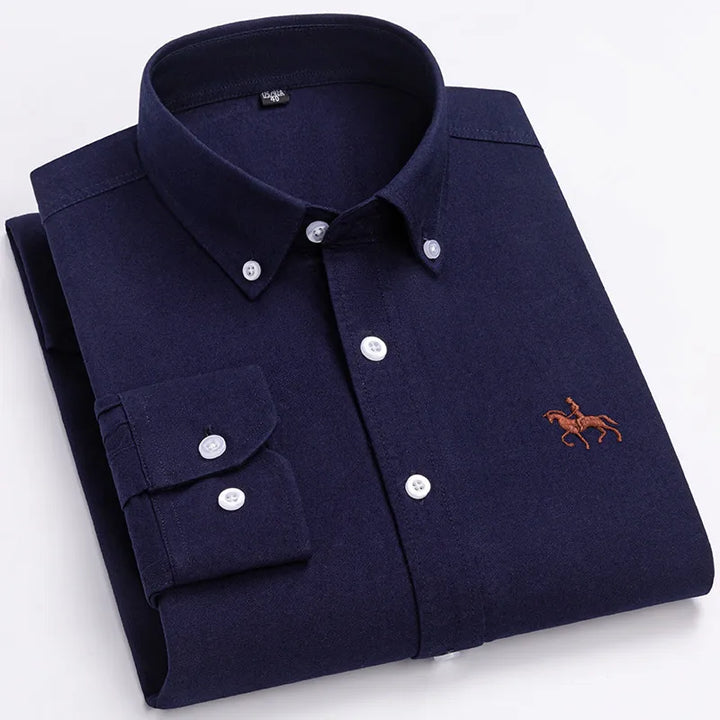 Ardovian - Oxford Cotton Shirt Men Long Sleeve