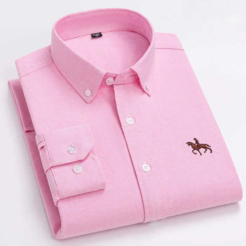 Ardovian - Oxford Cotton Shirt Men Long Sleeve