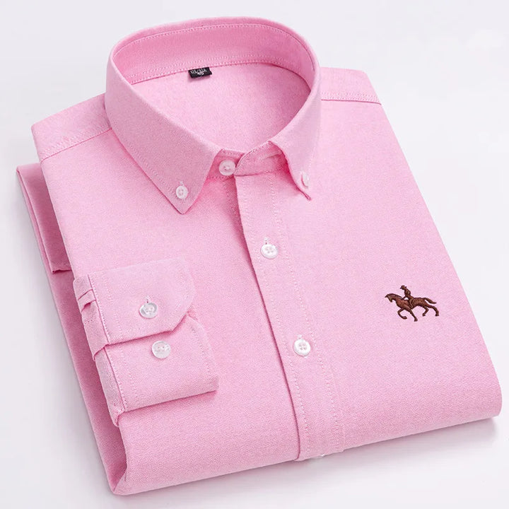 Ardovian - Oxford Cotton Shirt Men Long Sleeve