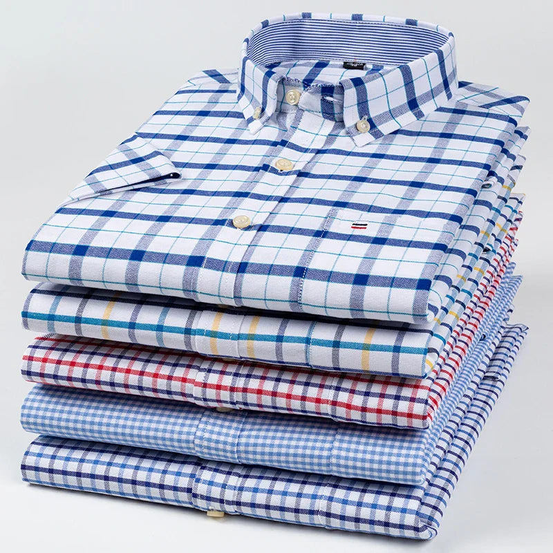 Baldo - Men's Cotton Short-Sleeve Shirt Plus Sizes