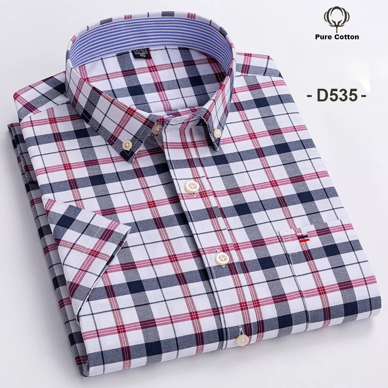 Baldo - Men's Cotton Short-Sleeve Shirt Plus Sizes