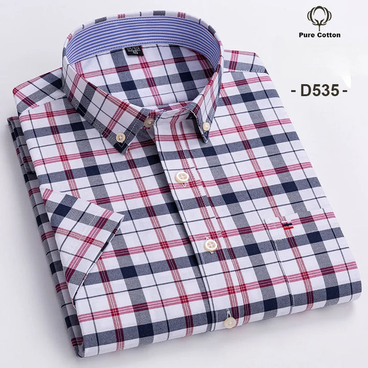 Baldo - Men's Cotton Short-Sleeve Shirt Plus Sizes