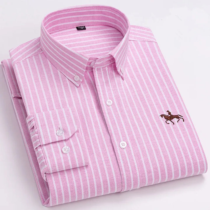 Ardovian - Oxford Cotton Shirt Men Long Sleeve