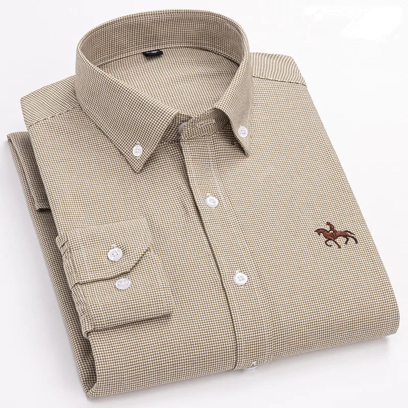 Ardovian - Oxford Cotton Shirt Men Long Sleeve