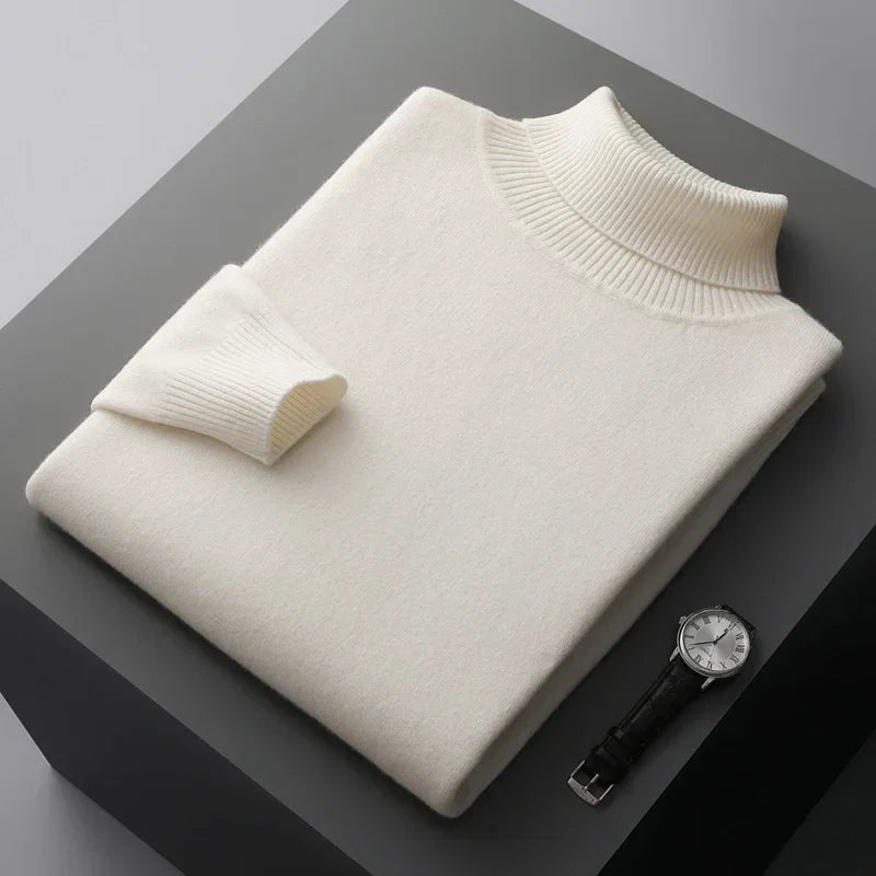 Turtleneck Sweater Men | Knitted
