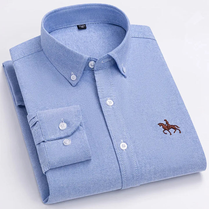 Ardovian - Oxford Cotton Shirt Men Long Sleeve