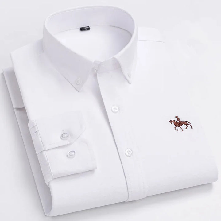 Ardovian - Oxford Cotton Shirt Men Long Sleeve