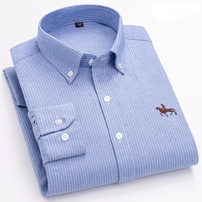 Ardovian - Oxford Cotton Shirt Men Long Sleeve