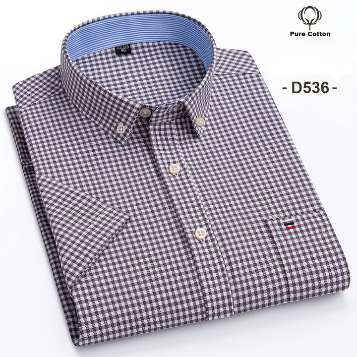 Baldo - Men's Cotton Short-Sleeve Shirt Plus Sizes