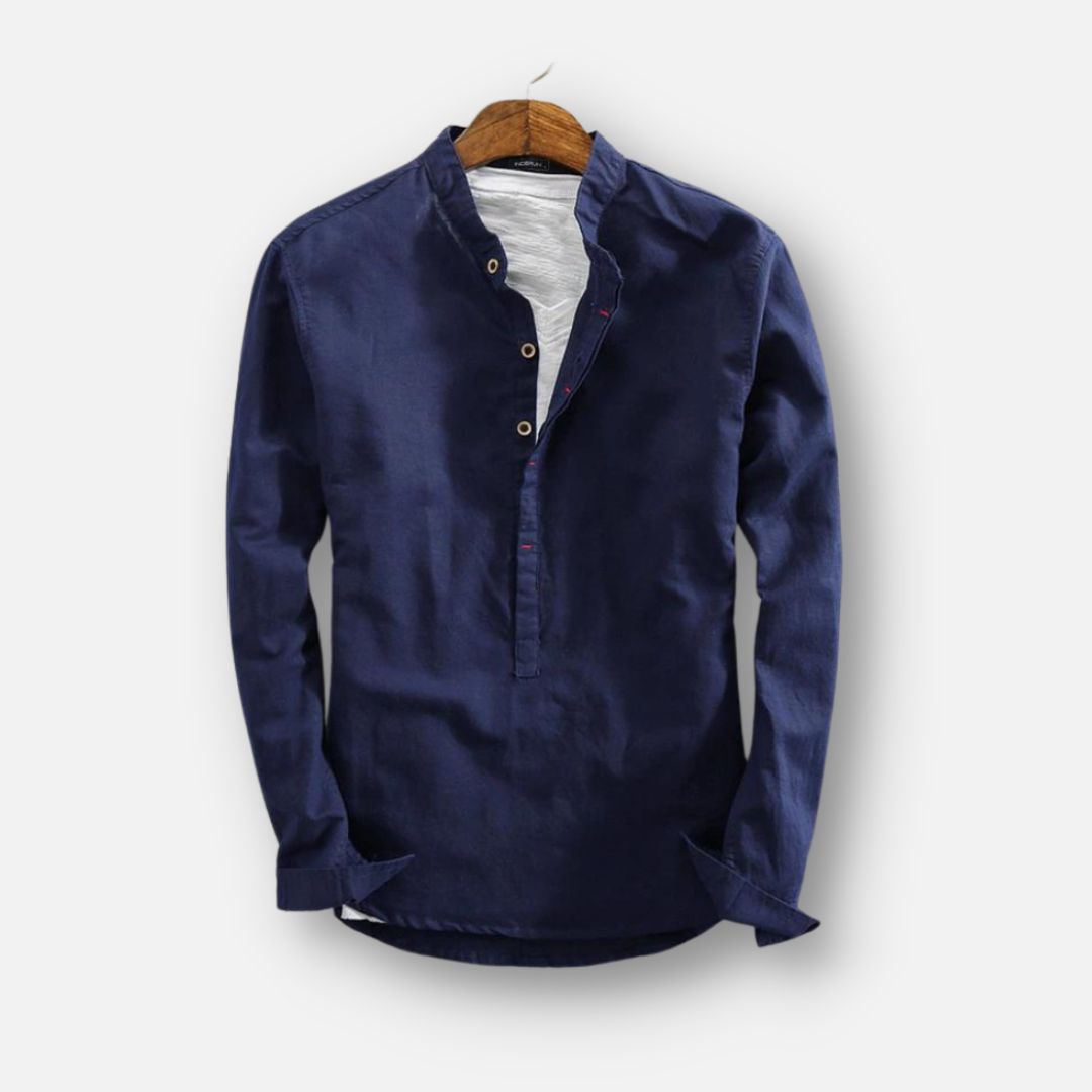 Edgar - Men's Long Sleeve Casual Shirt