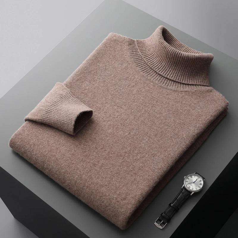 Turtleneck Sweater Men | Knitted