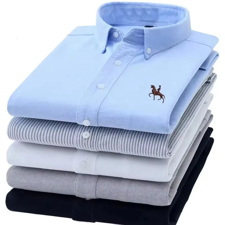 Ardovian - Oxford Cotton Shirt Men Long Sleeve