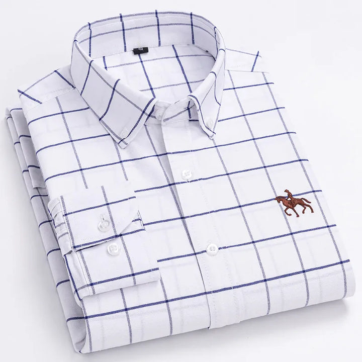 Ardovian - Oxford Cotton Shirt Men Long Sleeve