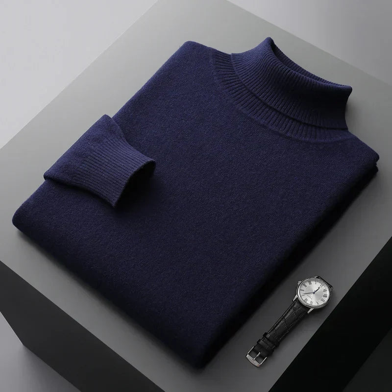 Turtleneck Sweater Men | Knitted