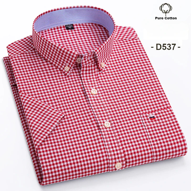 Baldo - Men's Cotton Short-Sleeve Shirt Plus Sizes