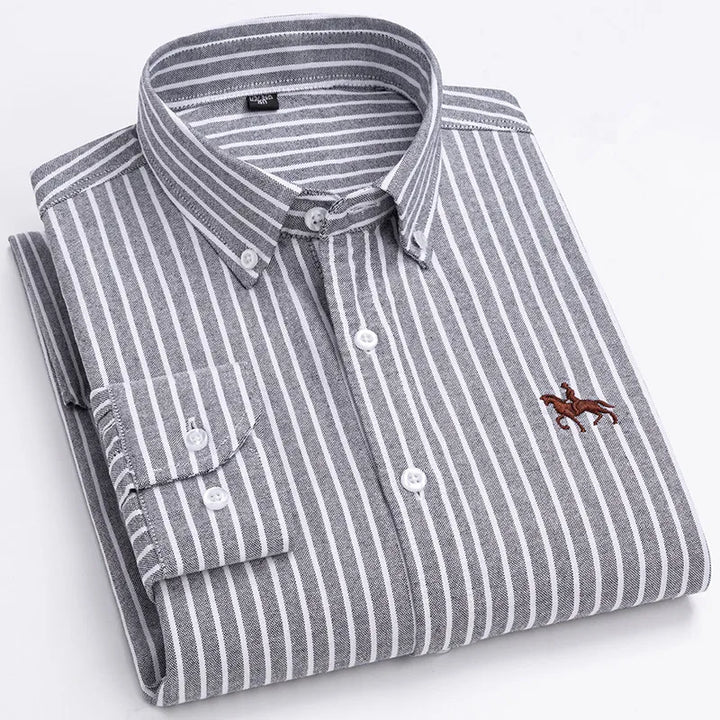 Ardovian - Oxford Cotton Shirt Men Long Sleeve