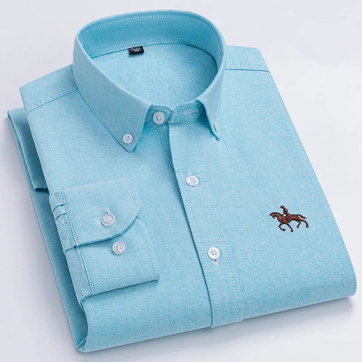 Ardovian - Oxford Cotton Shirt Men Long Sleeve