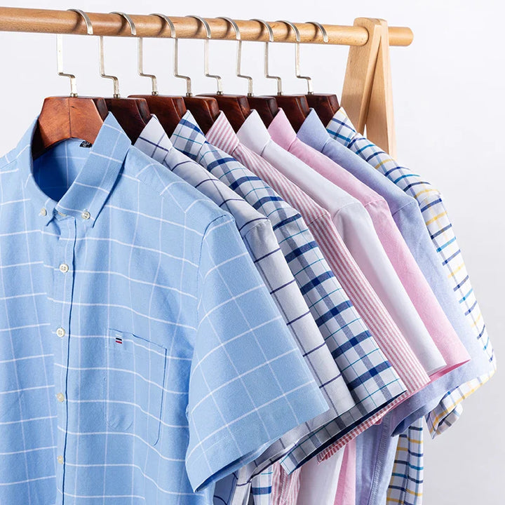 Baldo - Men's Cotton Short-Sleeve Shirt Plus Sizes