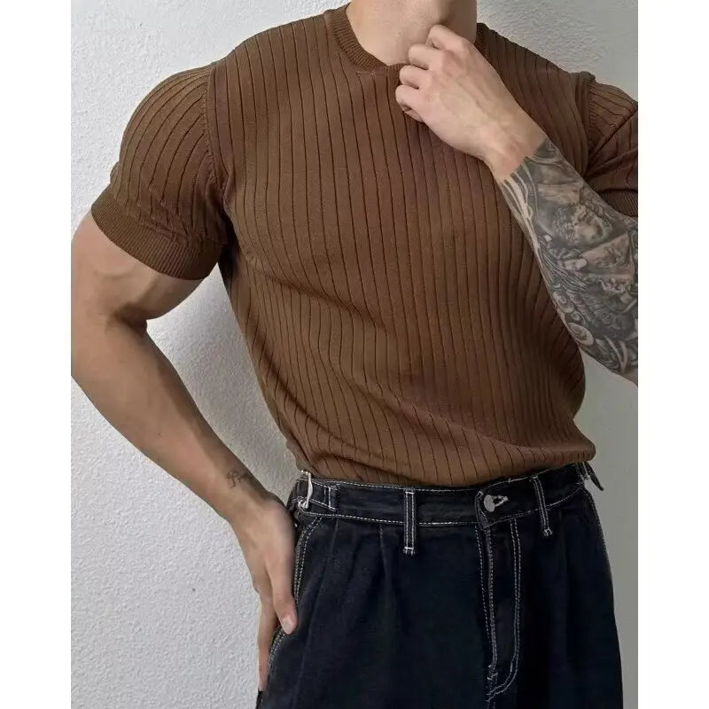 Aerion - Men's Short Sleeve Polo Shirt Breathable Knit Style
