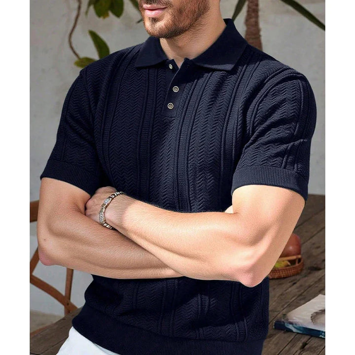 Aurevino - Men's Summer Knit Polo Shirt