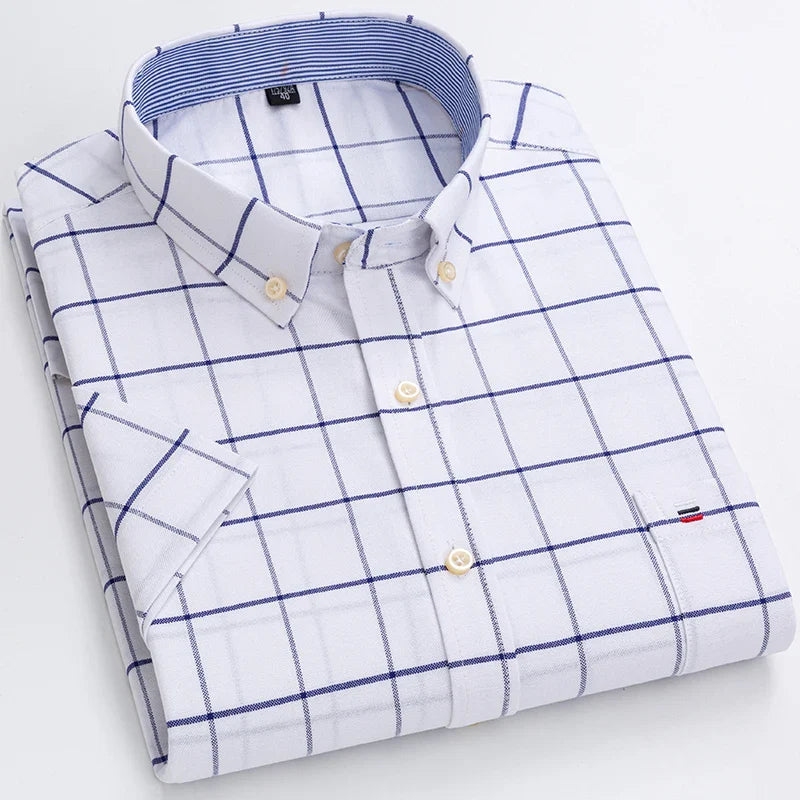 Baldo - Men's Cotton Short-Sleeve Shirt Plus Sizes