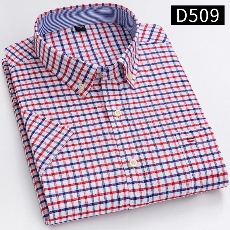 Baldo - Men's Cotton Short-Sleeve Shirt Plus Sizes