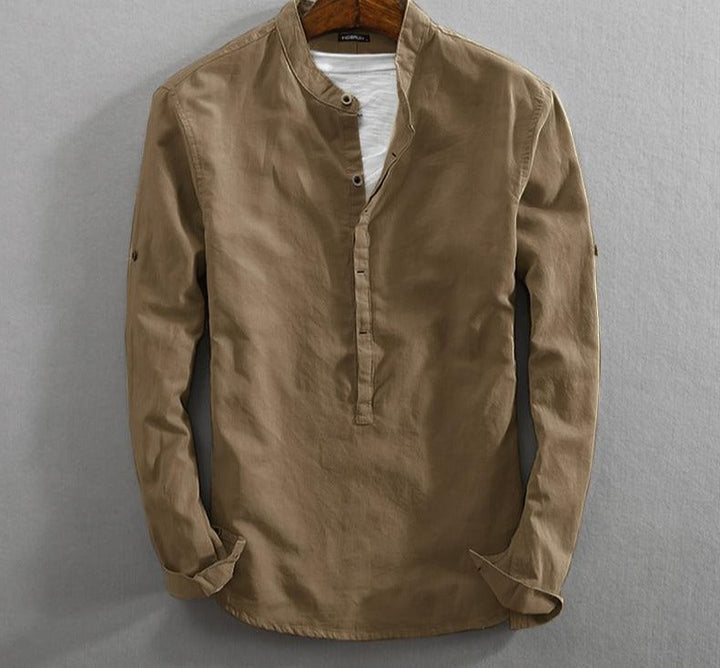 Edgar - Men's Long Sleeve Casual Shirt