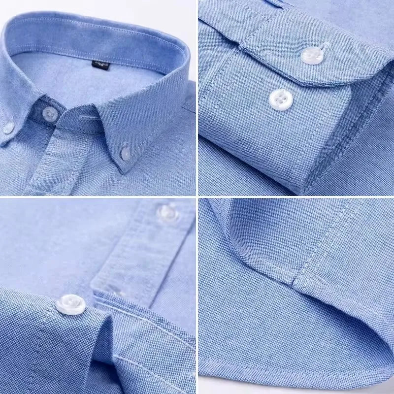 Ardovian - Oxford Cotton Shirt Men Long Sleeve