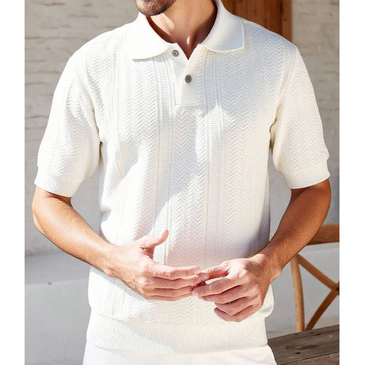 Aurevino - Men's Summer Knit Polo Shirt