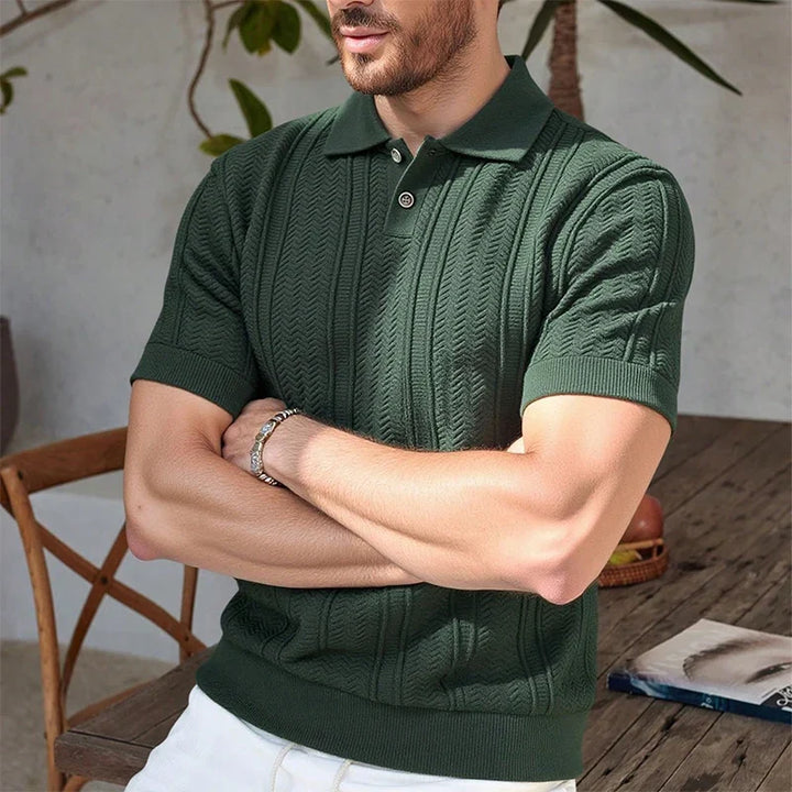 Aurevino - Men's Summer Knit Polo Shirt