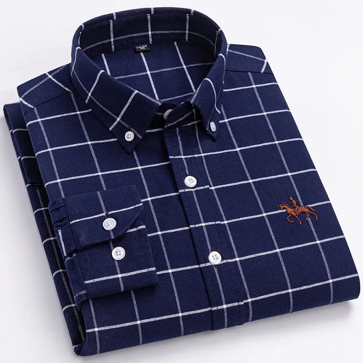 Ardovian - Oxford Cotton Shirt Men Long Sleeve