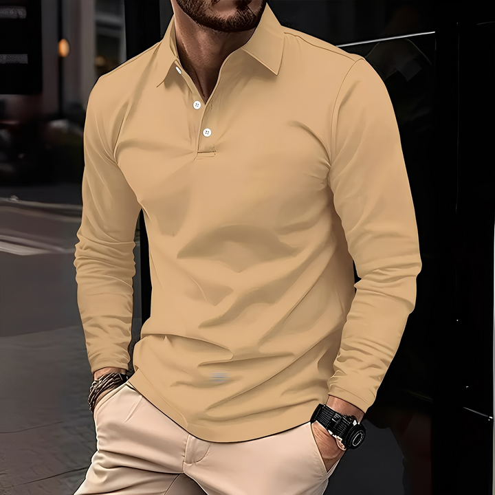 Billy - Men's Long-Sleeve Polo Shirt