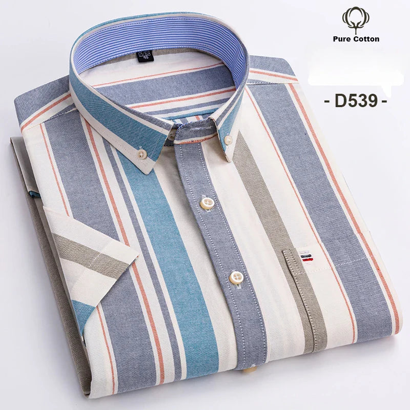 Baldo - Men's Cotton Short-Sleeve Shirt Plus Sizes