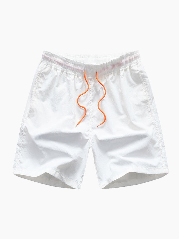 Veron – Scarf Print Shirt with Buttons and Swim Shorts