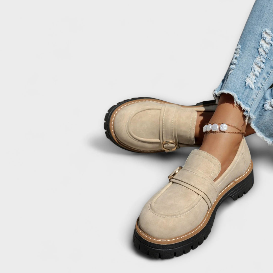 Lora™ | Casual Moccasins with Round Toe