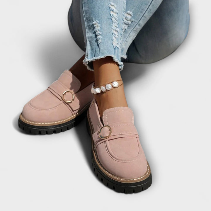 Lora™ | Casual Moccasins with Round Toe