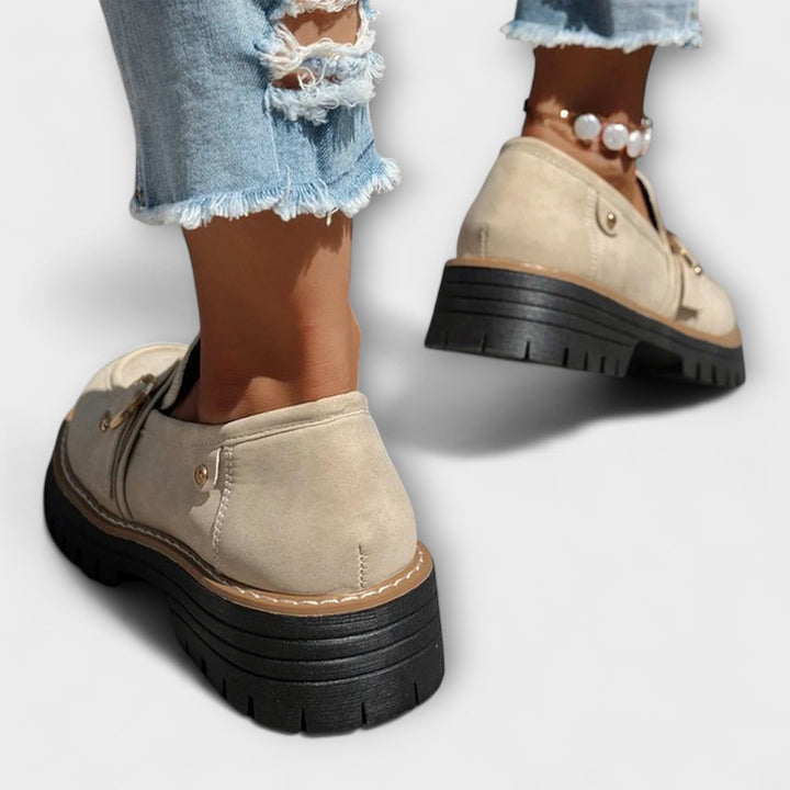 Lora™ | Casual Moccasins with Round Toe