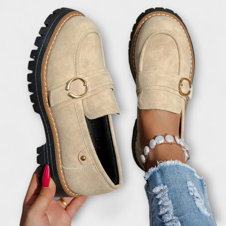 Lora™ | Casual Moccasins with Round Toe