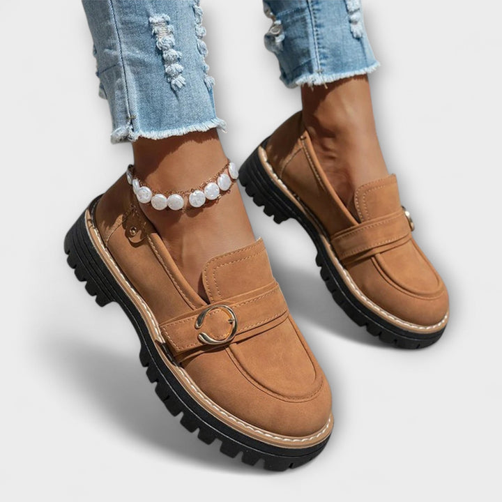 Lora™ | Casual Moccasins with Round Toe