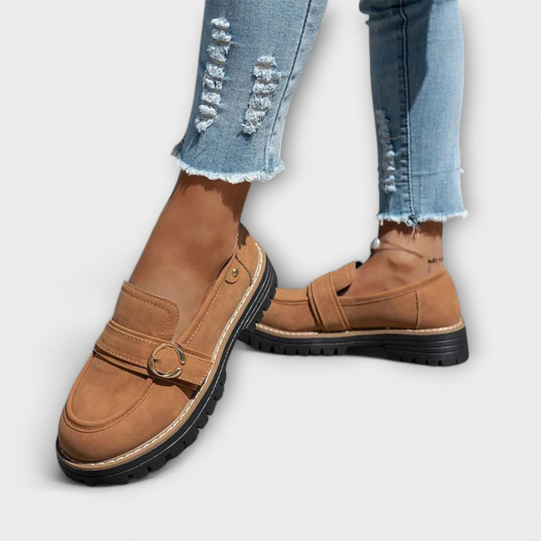 Lora™ | Casual Moccasins with Round Toe