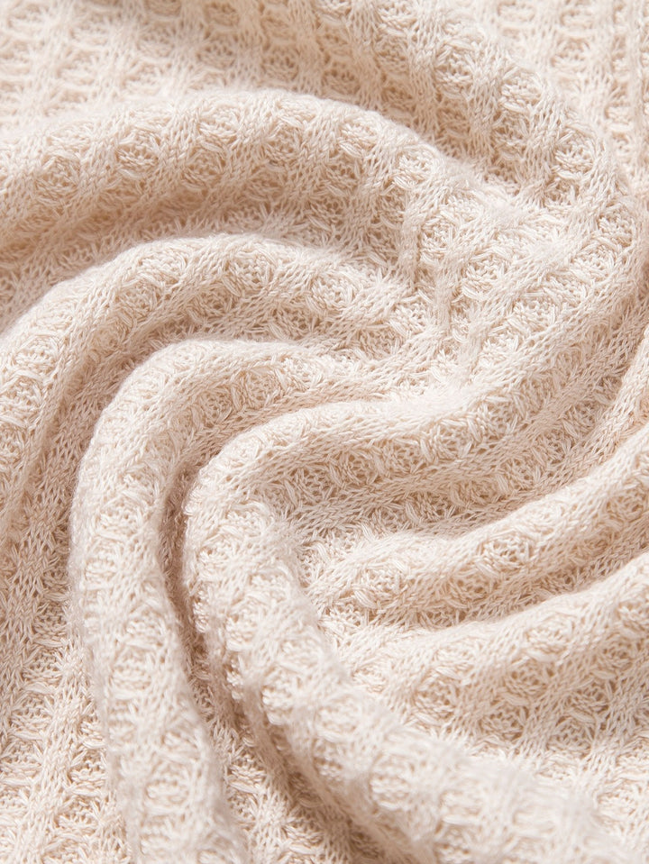 Leonhard - Knitted Waffle Polo Shirt