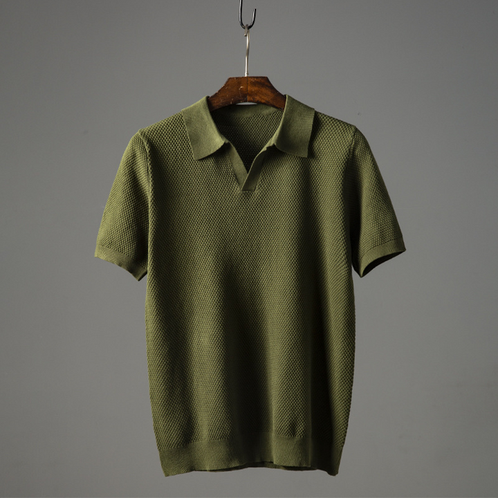 Harry - Structured Short-Sleeve Classic Polo Shirt for Men
